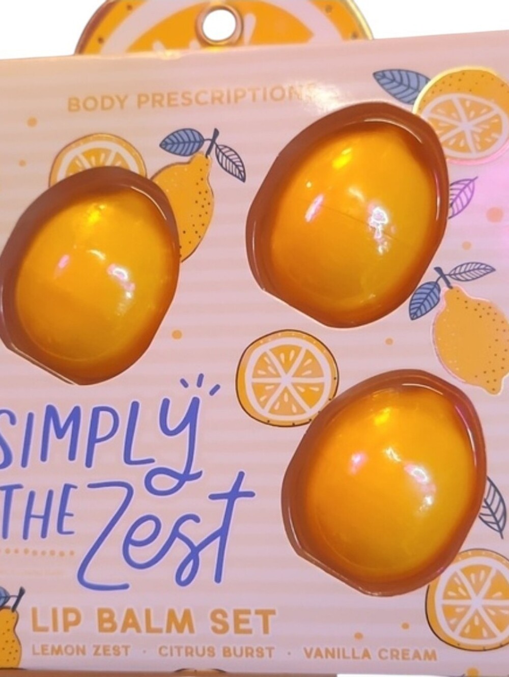 Body Prescriptions Simply The Zest Lip Balm Set Of Three